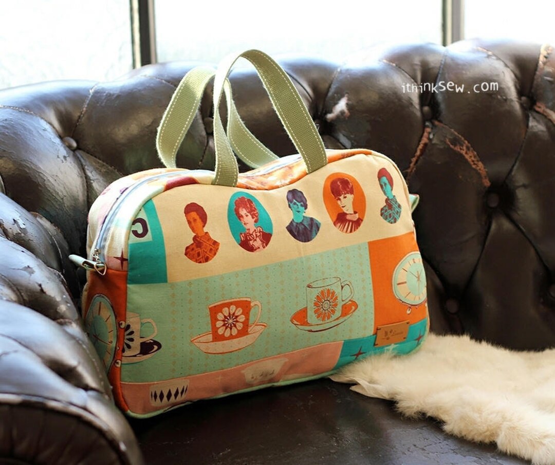 Katie PDF Sewing Pattern | Boston Bag | Retro Handbag Sewing Tutorial ...