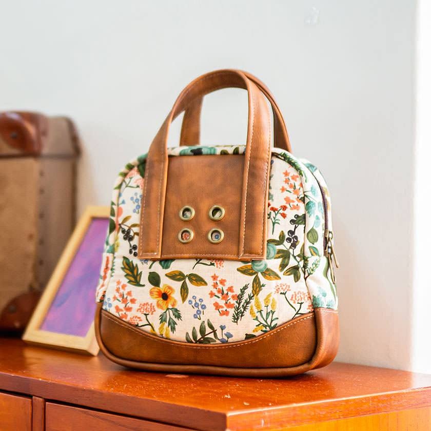 Nile Mini Bag Sewing Pattern | Small Boston Bag PDF Tutorial | DIY Top ...