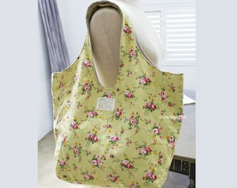 Patrón de costura para bolso tote holgado Hailey en 2 tamaños / Bolso hobo grande en PDF / Patrón de bolso cambiador para principiantes con confianza / Bolso de hombro DIY
