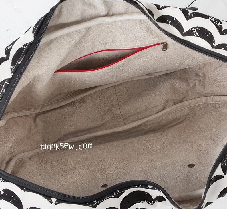 Boston Bag Sewing Pattern PDF | Adriana Large Diaper Bag Tutorial ...