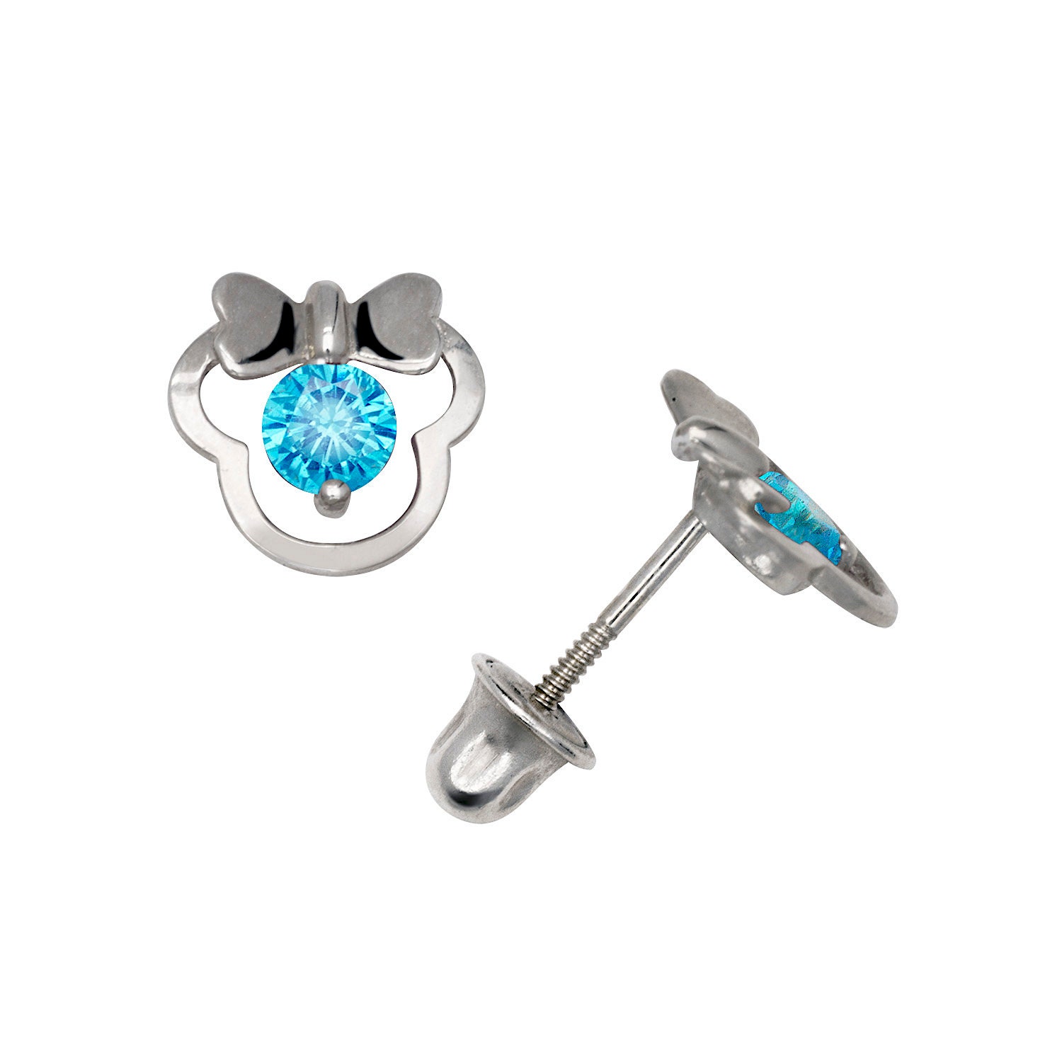 Minnie mouse shop earrings 14k