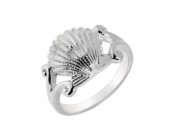 Sterling Silver Sea Shell Ring