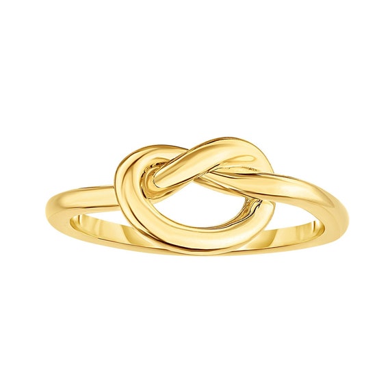 14K Gold Polished Love Knot Ring 14k Gold Size 7 Yellow Finish 2
