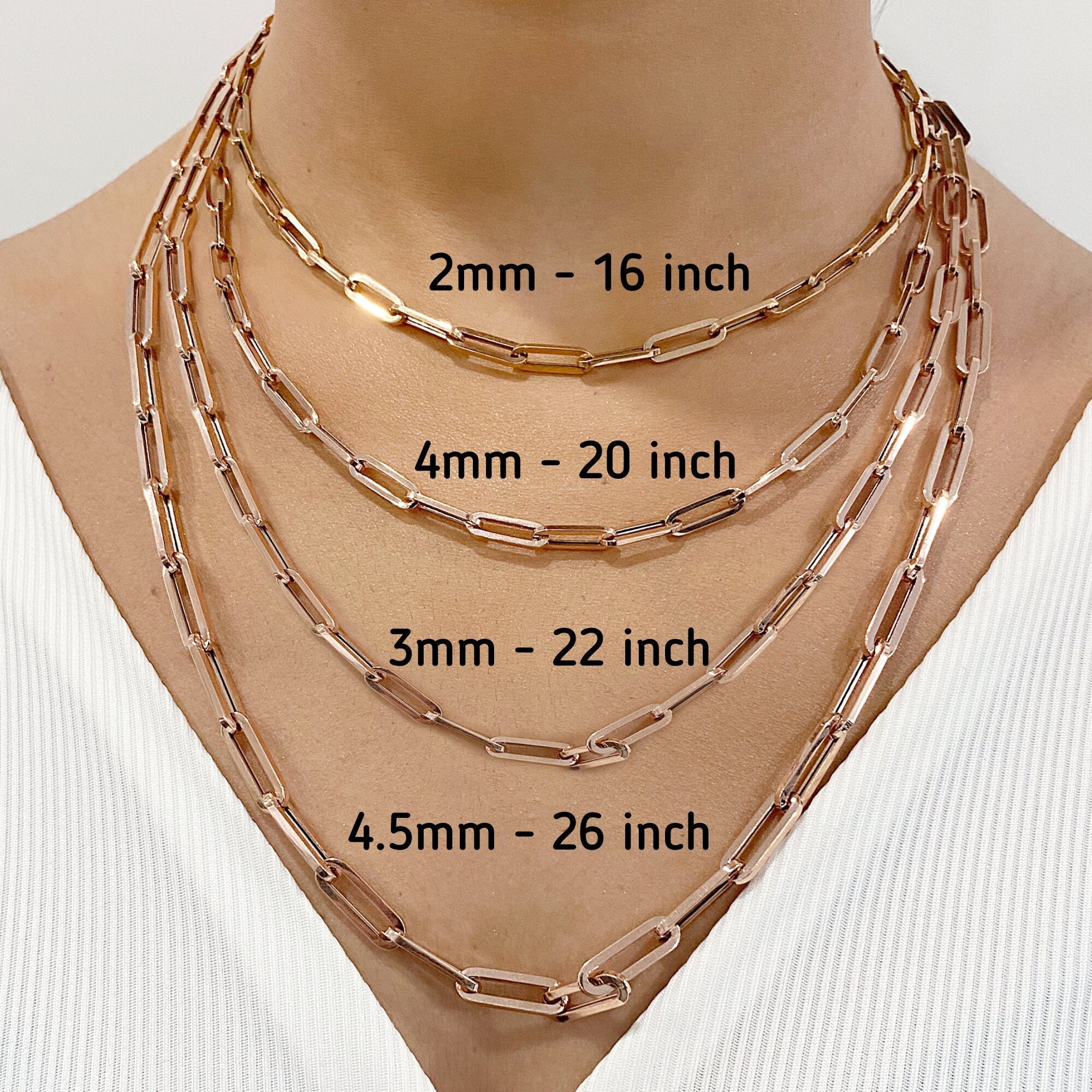 Paperclip Chain Necklace Extender | Rose Gold Metal | Necklaces for Women & Girls | Cute, Friendship, Couple | Puravida