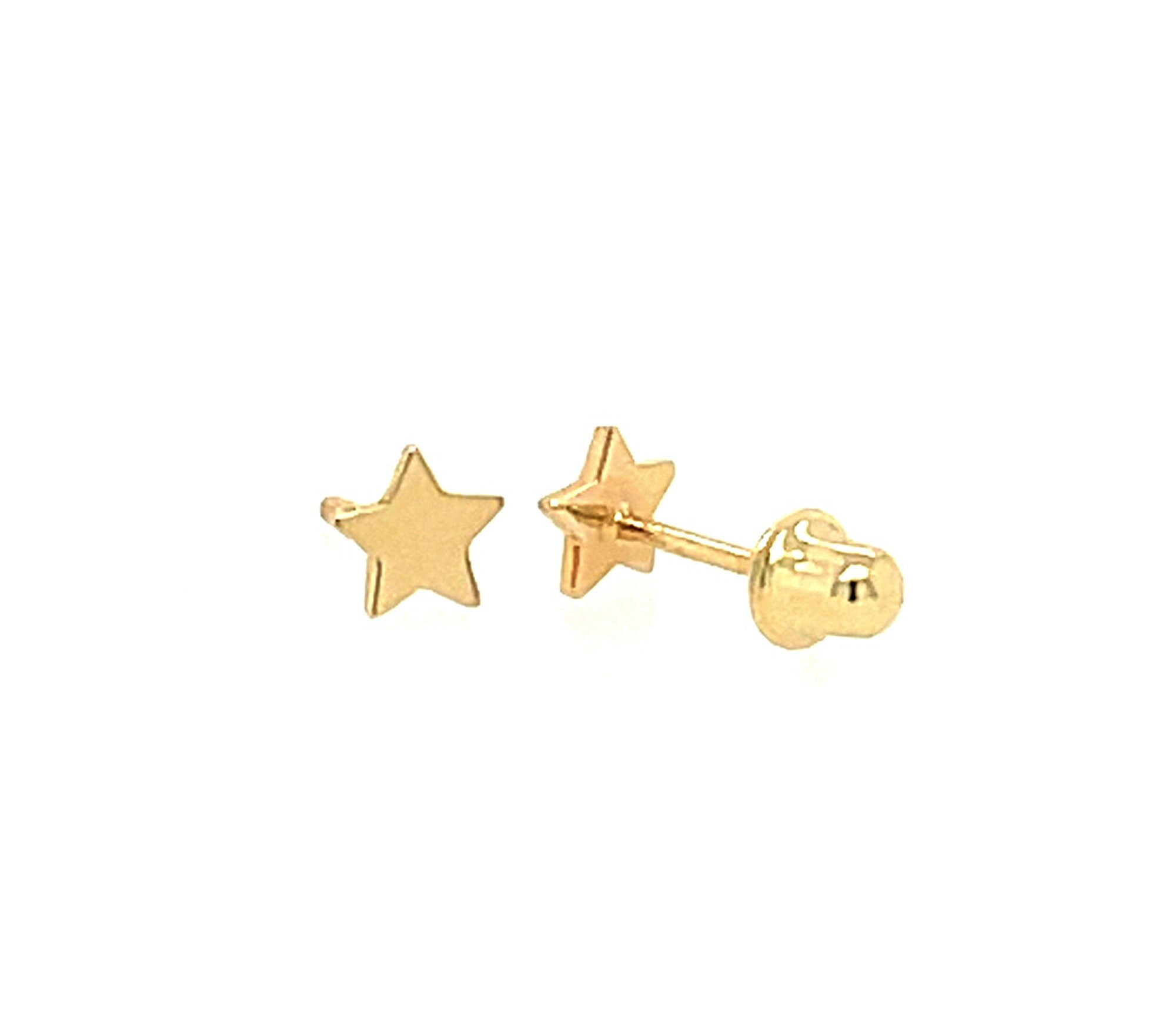 14k Gold Studs - Etsy