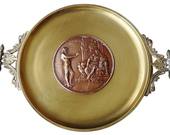 Picault Bronze Tazza 19th Century Dish