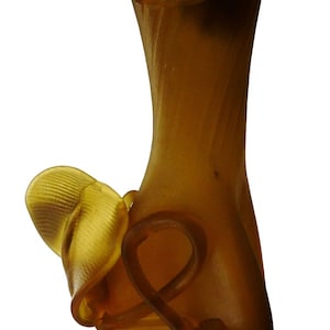 Art Nouveau Loetz Amber Glass Vase