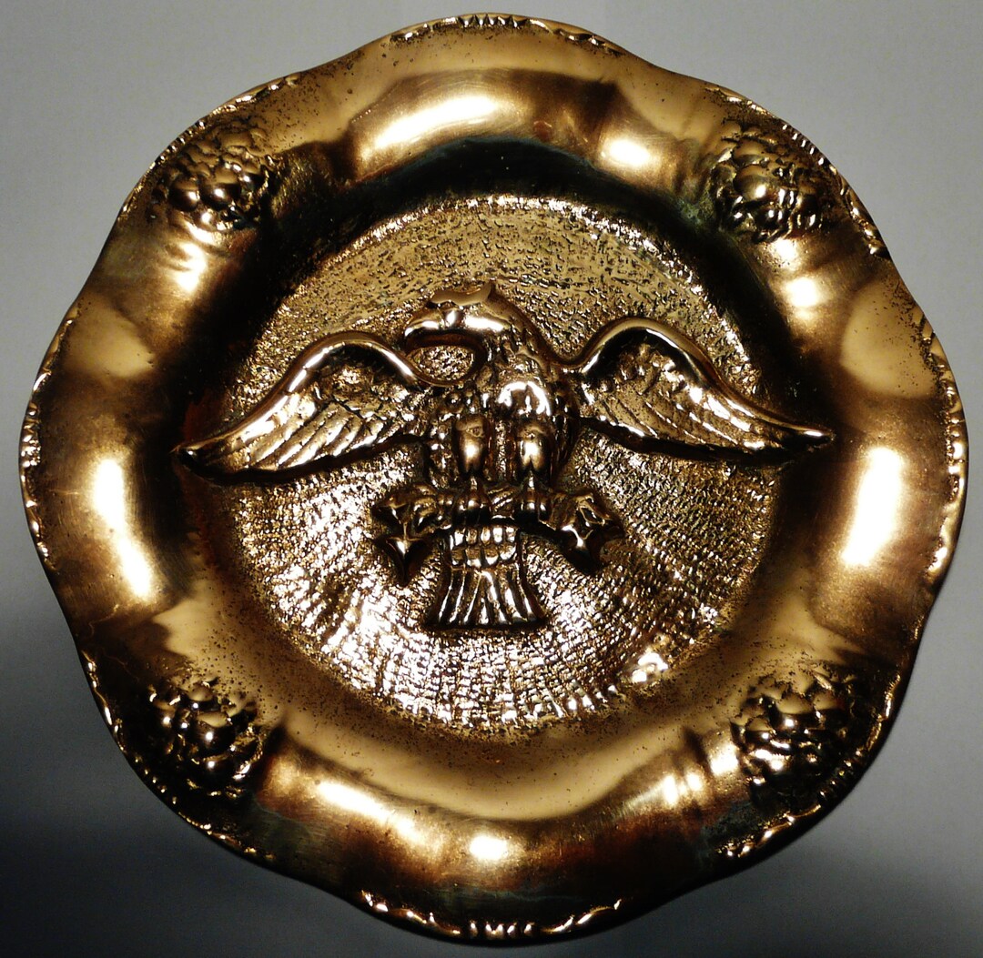 Circa 18901900 Giltbronze Eagle Wall Plaque in Relief Etsy