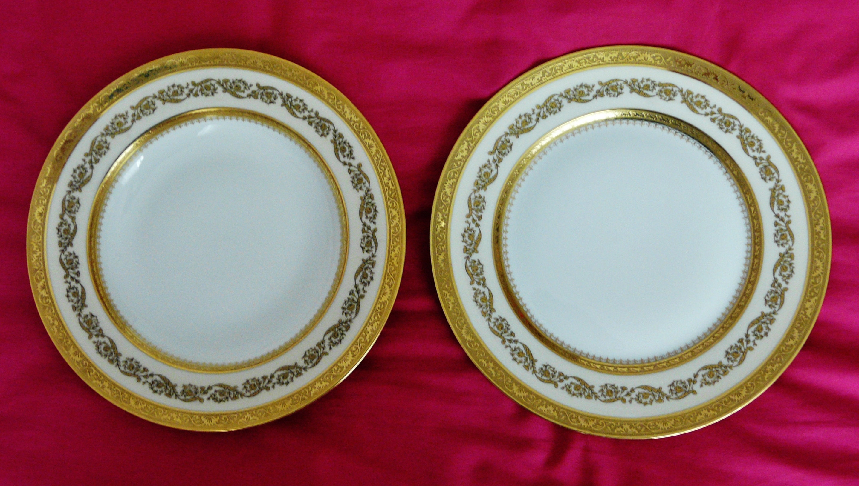 Raynaud Limoges Altesse Assiettes en Porcelaine