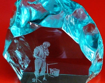 Hovmantorp Crystal Paperweight