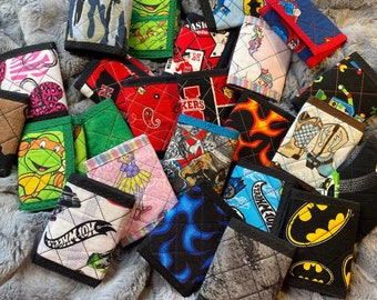 Toddler Trifold Wallet: Kid's First Wallet, Personalized Coin Pouch