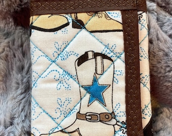 Toddler Trifold Wallet: Western Cowboy Boots, Personalized Kids Wallet