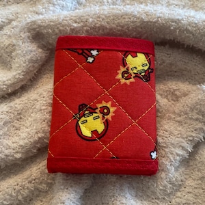 Carteras para niños Carteras para niños Mi primera cartera Carteras triples para niños pequeños Iron Man Super Hero