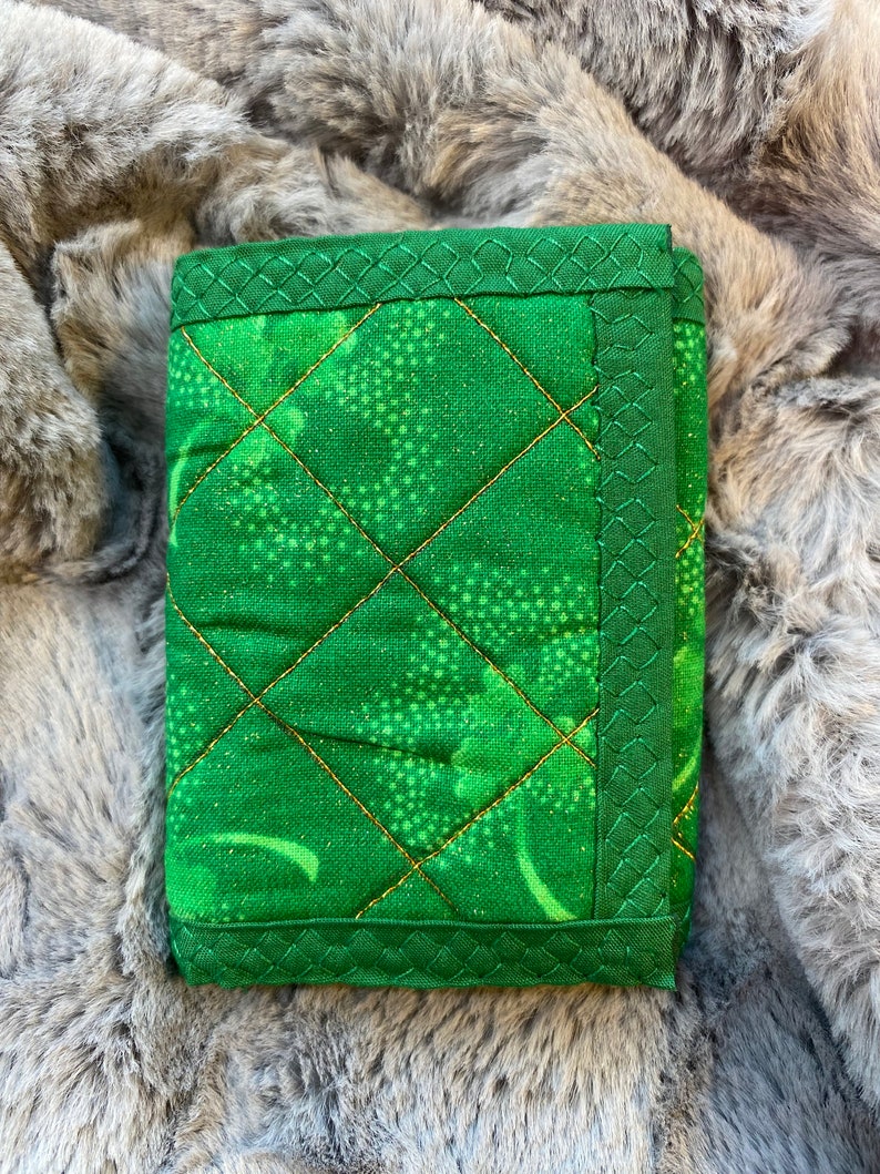 Child Wallet Kids Wallet My First Wallet Toddler Size Trifold Wallets Shamrock Irish Gold St