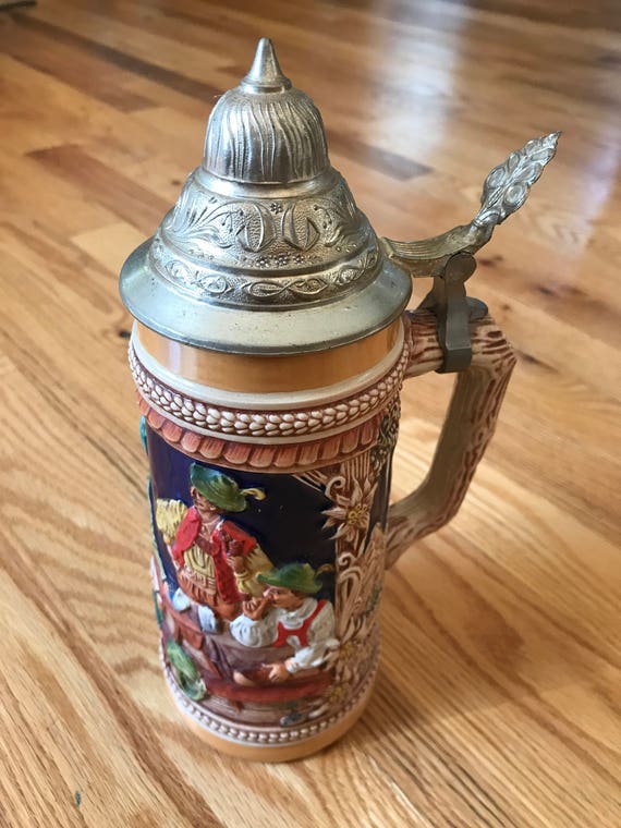German Gerz Beer Stein Etsy