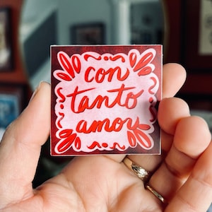 Con Tanto Amor Vinyl Sticker Latina Spanglish chicana CortezMadeCo image 1