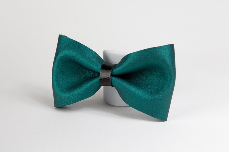 Leather Butterfly Knot Bow tie Leather