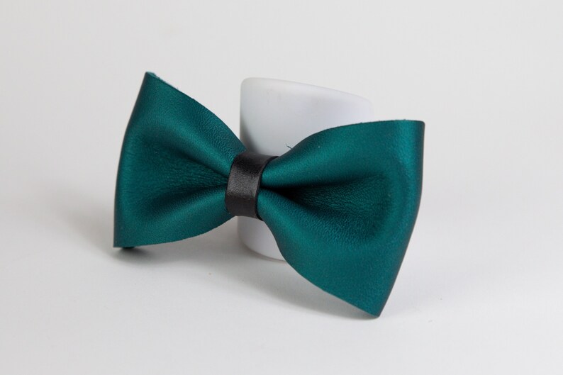 Leather Butterfly Knot Bow tie Leather