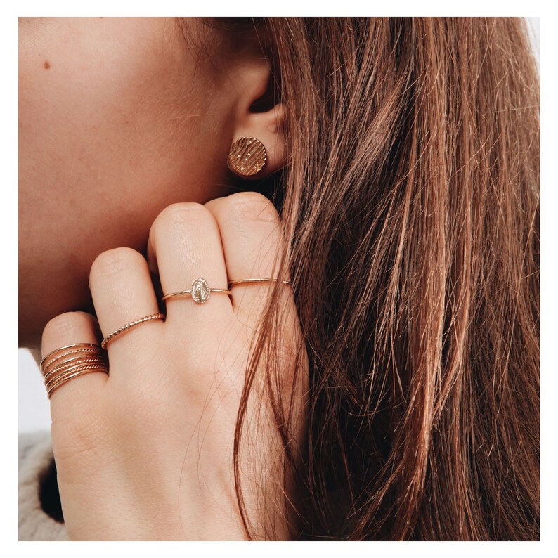 HONORINE EARRINGS Ridged fixation