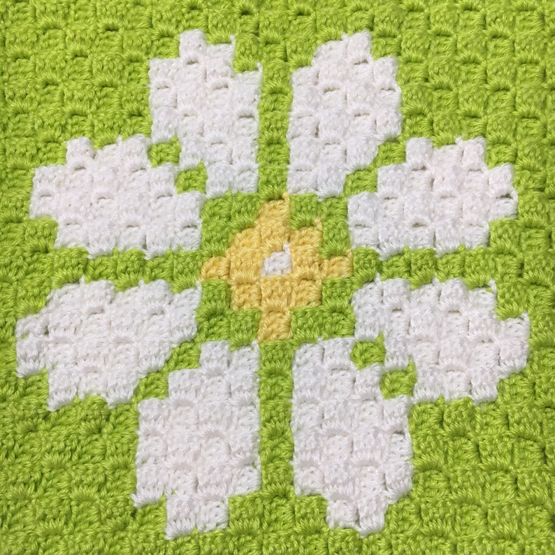Daisy C2C Crochet Pattern C2C Crochet Blanket C2C Graph Etsy