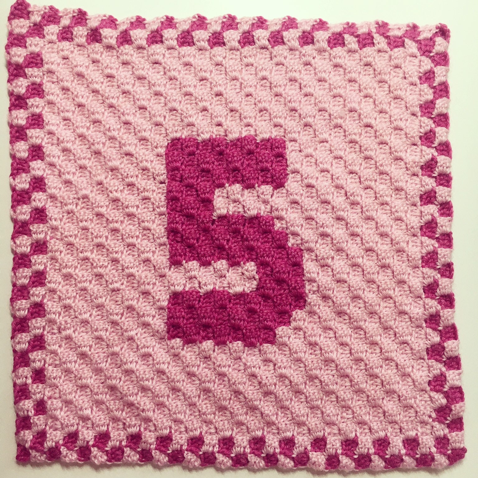 Numbers Baby Blanket C2C Crochet Pattern INSTANT DOWNLOAD Etsy