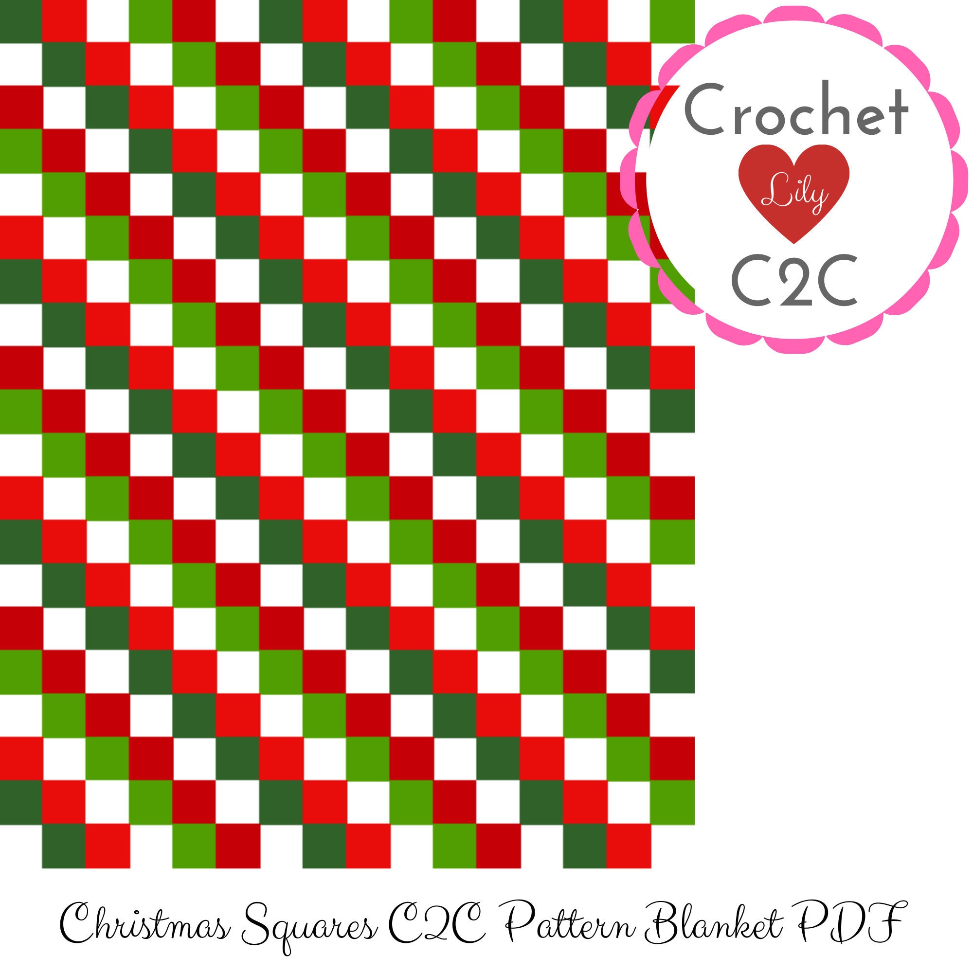 Christmas blanket Baby blanket C2C blanket C2C pattern C2C | Etsy