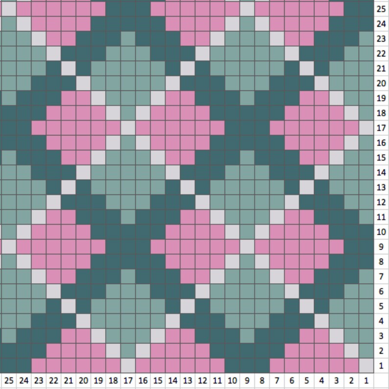Diamonds blanket C2C Crochet Pattern Blanket Crochet Graph Etsy