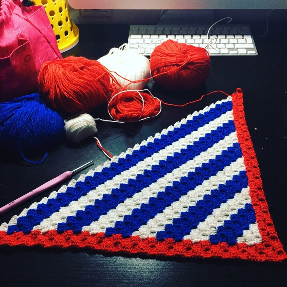 Anchor baby blanket C2C crochet pattern Pattern blanket C2C Etsy