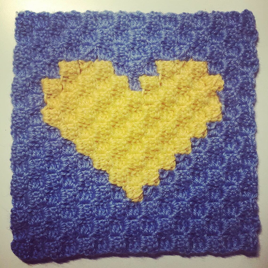 Hearts Blanket C2C Crochet Pattern Valentine Blanket C2C Etsy