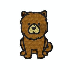 Chow Chow Embroidery Design , Digital Embroidery Design , Dog Portrait Embroidery Designs , Dog breeds embroidery file , Chow Chow