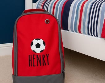 Bolsa para botas de fútbol bordada personalizada: Nombre y diseño personalizados, bolsa para botas de fútbol