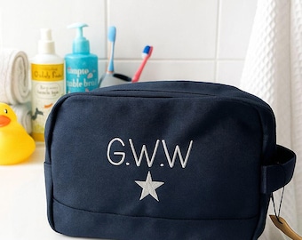 Personalized Kids Wash Bag | Embroidered Star Toiletry Bag