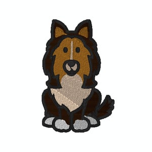 Shetland Sheepdog Embroidery Design: Sheltie Portrait (Digital Download)