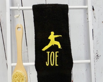 Personalized Karate Towel: Embroidered Martial Arts Gift