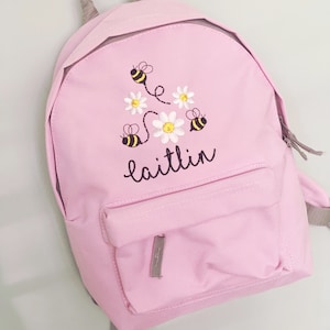 Personalized Bee Backpack: Kids School Nursery Bag