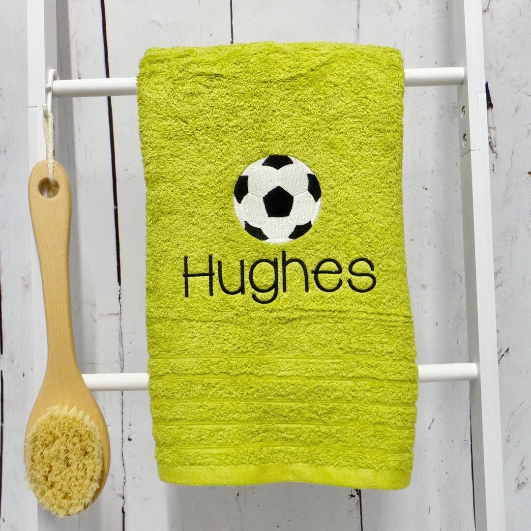 Personalised Football Towel Football Gift Sports Towel Etsy