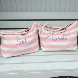 Personalised Beach Bag , Personalised Holiday Bag, Personalised Holdall , Personalised Swimming Bag ,Personalized Beach Bag ,Pink Beach Bag