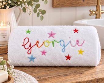 Personalized Embroidered Face Cloth: Luxury Cotton Towel