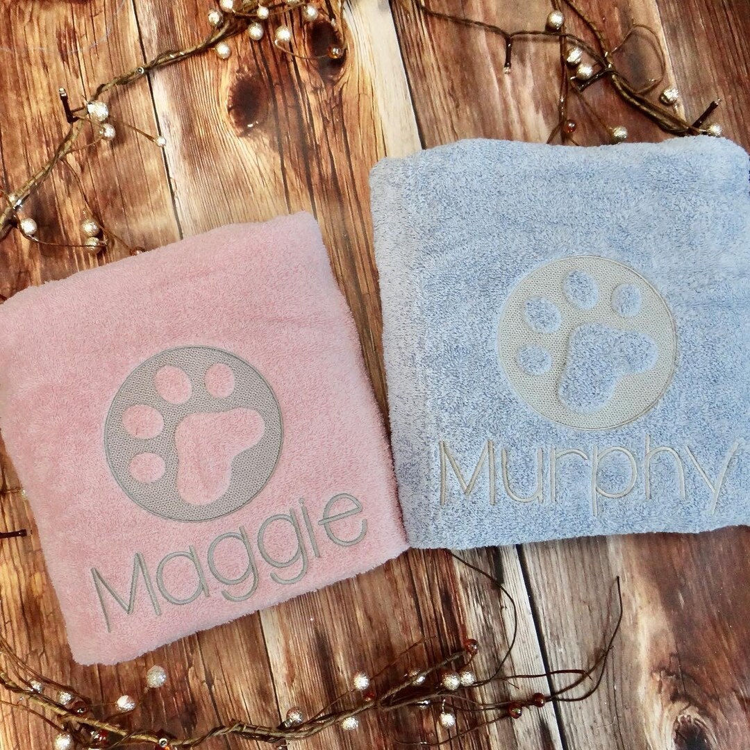 Personalised Towel Personalised Dog Towels Towel for Dogs Personalised