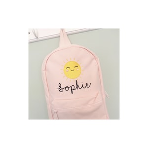 Sac à dos personnalisé Sunshine pour enfant - sac personnalisé - sac pour crèche - sac à dos personnalisé pour enfants - sac à dos pour tout-petits