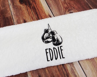 Personalised Boxing Towel - Boxing Gift - Gym Towels - Boxer Towel - Boxer Gift - Martial Art Gift - Personalized Gym Towel