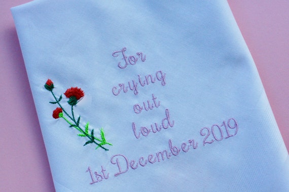 Great Bridesmaid Gift For Cryin Out Loud Wedding Handkerchief by Wedding Tokens
