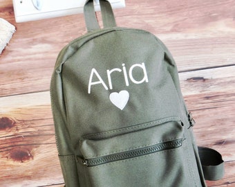 Embroidered Personalised Mini Backpack: Kids School Bag