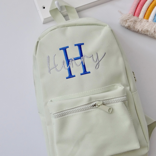 Personalised  Backpack -  Personalized Bag - school nursery Bag - Personalised Kids Backpack - Toddler Backpack , Personalised Boys Backpack