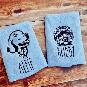 Personalised Towel  - Personalised Dog  Towels - Towel for dogs  - Personalised Dog Towel - Custom Towels - Personalized Dog Towel