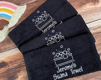 Personalized Embroidered Hot Tub Towel: Luxury 650gsm Bath Towel