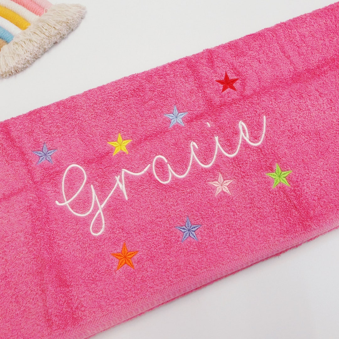 Personalised Swimming Towel Personalised Towels Rainbow Towel Rainbow ...