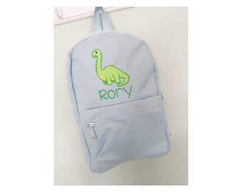Personalised Mini Backpack /  Dinosaur Backpack / T Rex design School Bag / Nursery Mini Backpack / Bag / Dino  toddler bag  / Personalised