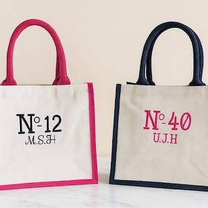 Personalised birthday Bag , Birthday Tote bag, Embroidered Birthday Gift Bags, ANY AGE , Embroidered bags , Personalised party bags