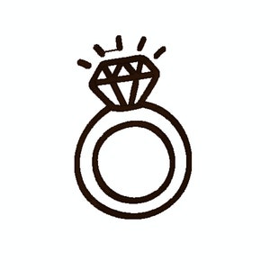 Wedding Ring Embroidery Design , Ring Embroidery Design in 3 Sizes , Wedding Embroidery Design , Wedding Digital Design